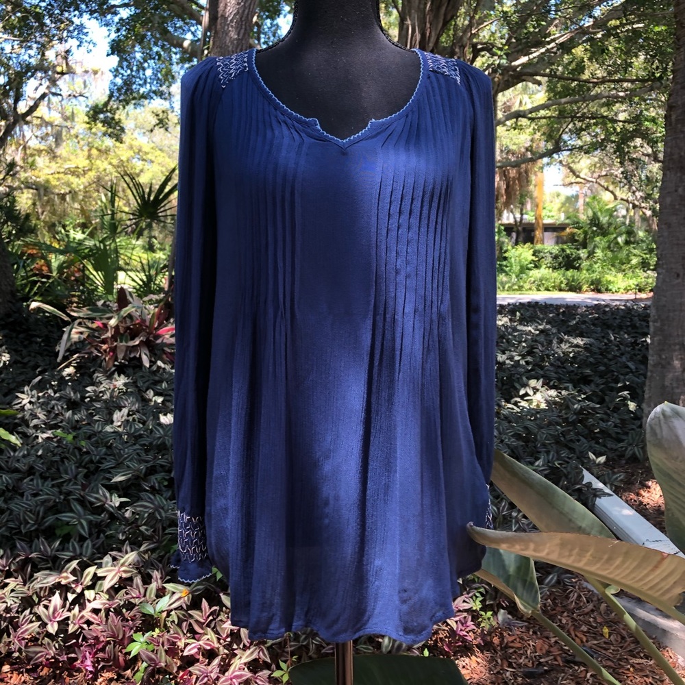 Style & Co. (Macy’s) Gauze Top with Smocking